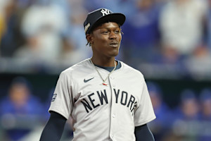 Yankees' Jazz Chisholm Jr. Reacts to Boos from Royals Fans After ALDS Game 3 Win