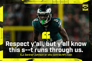 Eagles' CJGJ Sends Message to Commanders: 'Y'all Know This S--t Runs Through Us'