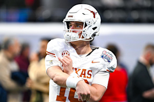 Video: Texas' Arch Manning Talks Bronny James Comparisons, Being Called a 'Nepo Baby'