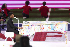 Super Bowl National Anthem 2025: Twitter Reacts to Jon Batiste's Performance