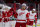 RALEIGH, NC - APRIL 10: Anthony Mantha #39 of the Detroit Red Wings scores a goal and skates back to the bench to celebrate with teammates during an NHL game against the Carolina Hurricanes on April 10, 2021 at PNC Arena in Raleigh, North Carolina. (Photo by Gregg Forwerck/NHLI via Getty Images)