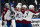ST. LOUIS, MO - APRIL 14: Colorado Players congratulate Colorado Avalanche goaltender Devan Dubynk (40) after winning a NHL game between the Colorado Avalanche and the St. Louis Blues on April 14, 2021, at Enterprise Center, St. Louis, Mo. (Photo by Keith Gillett/Icon Sportswire via Getty Images),