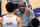 CHARLOTTE, NORTH CAROLINA - APRIL 11: Atlanta Hawks Head Coach Nate McMillan talks to his players during a time out during their game against the Charlotte Hornets at Spectrum Center on April 11, 2021 in Charlotte, North Carolina. NOTE TO USER: User expressly acknowledges and agrees that, by downloading and or using this photograph, User is consenting to the terms and conditions of the Getty Images License Agreement. (Photo by Jacob Kupferman/Getty Images)
