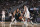 MILWAUKEE, WI - JUNE 17: Giannis Antetokounmpo #34 of the Milwaukee Bucks plays defense as James Harden #13 of the Brooklyn Nets handles the ball during the game during Round 2, Game 6 of the 2021 NBA Playoffs on June 17, 2021 at the Fiserv Forum Center in Milwaukee, Wisconsin. NOTE TO USER: User expressly acknowledges and agrees that, by downloading and or using this Photograph, user is consenting to the terms and conditions of the Getty Images License Agreement. Mandatory Copyright Notice: Copyright 2021 NBAE (Photo by Nathaniel S. Butler/NBAE via Getty Images).