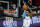 Los Angeles Lakers guard Kentavious Caldwell-Pope (1) shoots in the second half of an NBA basketball game against the Brooklyn Nets, Saturday, April 10, 2021, in New York. (AP Photo/Corey Sipkin)