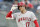 Los Angeles Angels' Shohei Ohtani tips his cap toward the New York Yankees' dugout before batting during the first inning of a baseball game Wednesday, June 30, 2021, in New York. (AP Photo/Adam Hunger)