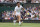 Serbia's Novak Djokovic plays a return to Chile's Cristian Garin during the men's singles fourth round match on day seven of the Wimbledon Tennis Championships in London, Monday, July 5, 2021. (AP Photo/Kirsty Wigglesworth)