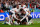 LONDON, ENGLAND - JULY 07: Harry Kane of England (obscured) celebrates with team mates after scoring their side's second goal during the UEFA Euro 2020 Championship Semi-final match between England and Denmark at Wembley Stadium on July 07, 2021 in London, England. (Photo by Laurence Griffiths/Getty Images)
