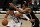 NEW YORK, NEW YORK - JUNE 19: Giannis Antetokounmpo #34 of the Milwaukee Bucks heads to the net as Kevin Durant #7 of the Brooklyn Nets defends during game seven of the Eastern Conference second round at Barclays Center on June 19, 2021 in the Brooklyn borough of  New York City. The Milwaukee Bucks defeated the Brooklyn Nets 115-111 to win the series. NOTE TO USER: User expressly acknowledges and agrees that, by downloading and or using this photograph, User is consenting to the terms and conditions of the Getty Images License Agreement. (Photo by Elsa/Getty Images)
