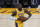 Los Angeles Lakers forward LeBron James (23) controls the ball during Game 6 of an NBA basketball first-round playoff series against the Phoenix Suns Thursday, Jun 3, 2021, in Los Angeles. (AP Photo/Ashley Landis)
