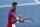 Novak Djokovic, of Serbia, reacts after defeating Hugo Dellien, of Bolivia, during the tennis competition at the 2020 Summer Olympics, Saturday, July 24, 2021, in Tokyo, Japan. (AP Photo/Patrick Semansky)