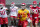 Kansas City Chiefs quarterback Patrick Mahomes (15) warms up with teammates during the NFL football team's minicamp Wednesday, June 16, 2021, in Kansas City, Mo. (AP Photo/Charlie Riedel)