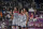 United States' Stefanie Dolson (13), Jacquelyn Young (8), Kelsey Plum (5) and Allisha Gray celebrate after defeating Russian Olympic Committee in a women's 3-on-3 gold medal basketball game at the 2020 Summer Olympics, Wednesday, July 28, 2021, in Tokyo, Japan. (AP Photo/Jeff Roberson)