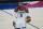 United States' Damian Lillard (6) plays against Spain during the first half of an exhibition basketball game in preparation for the Olympics, Sunday, July 18, 2021, in Las Vegas. (AP Photo/John Locher)