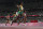 Elaine Thompson-Herah, of Jamaica, wins the final of the women's 200-meters at the 2020 Summer Olympics, Tuesday, Aug. 3, 2021, in Tokyo. (AP Photo/David J. Phillip)