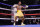 Gervonta Davis celebrates during the WBA Super Lightweight world championship boxing match against Mario Barrios on Sunday, June 27, 2021, in Atlanta. Davis won. (AP Photo/Brynn Anderson)