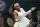 Serena Williams of the US plays a return to Aliaksandra Sasnovich of Belarus for the women's singles first round match on day two of the Wimbledon Tennis Championships in London, Tuesday June 29, 2021. (AP Photo/Kirsty Wigglesworth)