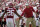 Oklahoma head coach Lincoln Riley, right, greets running back Kennedy Brooks (26) as Brooks returns to the sidelines following a touchdown against Nebraska in the second half of an NCAA college football game, Saturday, Sept. 18, 2021, in Norman, Okla. (AP Photo/Sue Ogrocki)