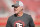 SANTA CLARA, CALIFORNIA - OCTOBER 27: Former NFL quarterback Brett Favre wears a t-shirt that reads "National Tight End Day" prior to the start of an NFL game between the Carolina Panthers and San Francisco 49ers at Levi's Stadium on October 27, 2019 in Santa Clara, California. (Photo by Thearon W. Henderson/Getty Images)