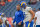 DENVER, COLORADO - AUGUST 28:  Matthew Stafford #9 of the Los Angeles Rams walks off the field with head coach Sean McVay as players warm up before a game against the Denver Broncos at Empower Field at Mile High on August 28, 2021 in Denver, Colorado. (Photo by Dustin Bradford/Getty Images)