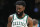 Boston Celtics' Jaylen Brown plays against the Toronto Raptors during the second half of an NBA basketball game, Friday, Oct. 22, 2021, in Boston. (AP Photo/Michael Dwyer)