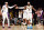 LOS ANGELES, CA - OCTOBER 24: LeBron James #6 of the Los Angeles Lakers high fives Carmelo Anthony #7 of the Los Angeles Lakers during the game against the Memphis Grizzlies on October 24, 2021 at STAPLES Center in Los Angeles, California. NOTE TO USER: User expressly acknowledges and agrees that, by downloading and/or using this Photograph, user is consenting to the terms and conditions of the Getty Images License Agreement. Mandatory Copyright Notice: Copyright 2021 NBAE (Photo by Adam Pantozzi/NBAE via Getty Images)