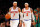 NEW YORK, NY - MARCH 31:  (NEW YORK DAILIES OUT)    Carmelo Anthony #7 and Kenyon Martin #3 of the New York Knicks in action against the Boston Celtics at Madison Square Garden on March 31, 2013 in New York City. The Knicks defeated the Celtics 108-89. NOTE TO USER: User expressly acknowledges and agrees that, by downloading and/or using this Photograph, user is consenting to the terms and conditions of the Getty Images License Agreement.  (Photo by Jim McIsaac/Getty Images) 