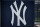 TAMPA, FLORIDA - MARCH 06: A detailed view of the Yankees logo  at Yankees Player Development Complex on March 06, 2021 in Tampa, Florida. (Photo by Mark Brown/Getty Images)