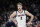 Gonzaga forward Drew Timme stands on the court during the second half of an NCAA college basketball game against Texas, Saturday, Nov. 13, 2021, in Spokane, Wash. (AP Photo/Young Kwak)