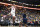 Las Vegas, NV - NOVEMBER 21: Arizona Wildcats guard Dalen Terry (4) saves the ball from going out of bounds against Michigan Wolverines forward Moussa Diabate (14) during the championship game of the Roman Main Event at T-Mobile Arena on November 21st, 2021 in Las Vegas, Nevada. (Photo by Brian Spurlock/Icon Sportswire via Getty Images)