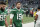 New York Jets quarterback Joe Flacco leaves the field after an NFL football game against the Miami Dolphins, Sunday, Nov. 21, 2021, in East Rutherford, N.J. (AP Photo/Corey Sipkin)