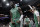 Boston Celtics' Jaylen Brown (7) celebrates a basket during the second half of an NBA basketball game against the San Antonio Spurs, Friday, Nov. 26, 2021, in San Antonio. San Antonio won 96-88. (AP Photo/Darren Abate)