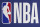 PHILADELPHIA, PA - JANUARY 20: A detailed view of the NBA logo prior to the game between the Boston Celtics and Philadelphia 76ers at the Wells Fargo Center on January 20, 2021 in Philadelphia, Pennsylvania. The 76ers defeated the Celtics 117-109. NOTE TO USER: User expressly acknowledges and agrees that, by downloading and or using this photograph, User is consenting to the terms and conditions of the Getty Images License Agreement. (Photo by Mitchell Leff/Getty Images)