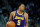 Los Angeles Lakers guard Talen Horton-Tucker plays during the first half of an NBA basketball game, Sunday, Nov. 21, 2021, in Detroit. (AP Photo/Carlos Osorio)
