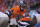 Denver Broncos quarterback Teddy Bridgewater (5) plays against the Detroit Lions during the first half of an NFL football game, Sunday, Dec. 12, 2021, in Denver. (AP Photo/David Zalubowski)
