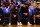 SAN FRANCISCO, CA - FEBRUARY 20: Stephen Curry #30 shares a conversation with teammate, Klay Thompson #11of the Golden State Warriors during the game against the Houston Rockets on February 20, 2020 at Chase Center in San Francisco, California. NOTE TO USER: User expressly acknowledges and agrees that, by downloading and or using this photograph, user is consenting to the terms and conditions of Getty Images License Agreement. Mandatory Copyright Notice: Copyright 2020 NBAE (Photo by Noah Graham/NBAE via Getty Images)