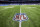 NFL logo on the field during an NFL football game, Sunday, Dec. 5, 2021, in Detroit. (AP Photo/Rick Osentoski)