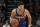 Phoenix Suns guard Devin Booker (1) during the first half of an NBA basketball game against the Charlotte Hornets, Sunday, Dec. 19, 2021, in Phoenix. (AP Photo/Rick Scuteri)