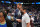 PHILADELPHIA, PA - JANUARY 3: NBA Legend, Dirk Nowitzki, and Dallas Mavericks Owner Mark Cuban smile during half-time on January 3, 2022 at American Airlines Center in Dallas, Texas. NOTE TO USER: User expressly acknowledges and agrees that, by downloading and/or using this Photograph, user is consenting to the terms and conditions of the Getty Images License Agreement. Mandatory Copyright Notice: Copyright 2021 NBAE (Photo by Jesse D. Garrabrant/NBAE via Getty Images)