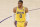 LOS ANGELES, CA - JANUARY 19: Russell Westbrook #0 of the Los Angeles Lakers looks on during a game at the Crypto.com Arena on January 19, 2022 in Los Angeles, California. NOTE TO USER: User expressly acknowledges and agrees that, by downloading and or using this photograph, User is consenting to the terms and conditions of the Getty Images License Agreement. Mandatory Credit: 2022 NBAE (Photo by Chris Elise/NBAE via Getty Images)
