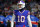 BUFFALO, NEW YORK - JANUARY 15: Mitchell Trubisky #10 of the Buffalo Bills looks on prior to the AFC Wild Card playoff game against the New England Patriots  at Highmark Stadium on January 15, 2022 in Buffalo, New York. (Photo by Timothy T Ludwig/Getty Images)