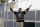 LAS VEGAS, NEVADA - NOVEMBER 08:  Newly acquired Vegas Golden Knights player Jack Eichel celebrates a kid's goal as he participates in a youth clinic at a ball hockey rink at the Boys & Girls Clubs of Southern Nevada on November 8, 2021 in North Las Vegas, Nevada. The Golden Knights traded for Eichel and a conditional draft pick from the Buffalo Sabres in exchange for Alex Tuch, Peyton Krebs and two conditional draft picks on November 4. Eichel is expected to be available four months after undergoing an artificial disc replacement surgery in his neck.  (Photo by Ethan Miller/Getty Images)