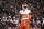Clemson cornerback Andrew Booth Jr. (23) stands on the field during the first half of an NCAA college football game against South Carolina Saturday, Nov. 27, 2021, in Columbia, S.C. Clemson won 30-0. (AP Photo/Sean Rayford)