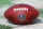 KANSAS CITY, MO - JANUARY 30: A view of the NFL logo on a football before the AFC Championship game between the Cincinnati Bengals and Kansas City Chiefs on Jan 30, 2022 at GEHA Field at Arrowhead Stadium in Kansas City, MO. (Photo by Scott Winters/Icon Sportswire via Getty Images)