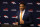 ENGLEWOOD, CO - MARCH 16: Quarterback Russell Wilson #3 of the Denver Broncos addresses the press at UCHealth Training Center on March 16, 2022 in Englewood, Colorado. (Photo by Justin Edmonds/Getty Images)