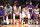 Los Angeles, California April 3, 2022- Lakers players including from left, LeBron James, Anthony Davis and Russell Westbrook sit with teammates on the bench late in the game against the Nuggets at Crypto.com Arena Sunday. (Wally Skalij/Los Angeles Times via Getty Images)