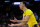 SAN ANTONIO, TEXAS - MARCH 24: Caleb Houstan #22 of the Michigan Wolverines reacts during the second half against the Villanova Wildcats in the NCAA Men's Basketball Tournament Sweet 16 Round at AT&T Center on March 24, 2022 in San Antonio, Texas. (Photo by Carmen Mandato/Getty Images)