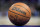 DETROIT, MICHIGAN - MARCH 31: The NBA logo is pictured on a Wilson brand basketball during the game between the Detroit Pistons and Philadelphia 76ers Little Caesars Arena on March 31, 2022 in Detroit, Michigan. NOTE TO USER: User expressly acknowledges and agrees that, by downloading and or using this photograph, User is consenting to the terms and conditions of the Getty Images License Agreement. (Photo by Nic Antaya/Getty Images)