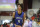 Gil St. Bernard's Naasir Cunningham #4 warms up against Simeon Academy before a high school basketball game at the Hoophall Classic, Saturday, January 15, 2022, in Springfield, MA. (AP Photo/Gregory Payan)