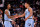 MEMPHIS, TENNESSEE - APRIL 09: Ja Morant #12 of the Memphis Grizzlies and Desmond Bane #22 of the Memphis Grizzlies celebrate during the game against the New Orleans Pelicans at FedExForum on April 09, 2022 in Memphis, Tennessee. NOTE TO USER: User expressly acknowledges and agrees that , by downloading and or using this photograph, User is consenting to the terms and conditions of the Getty Images License Agreement.  (Photo by Justin Ford/Getty Images)
